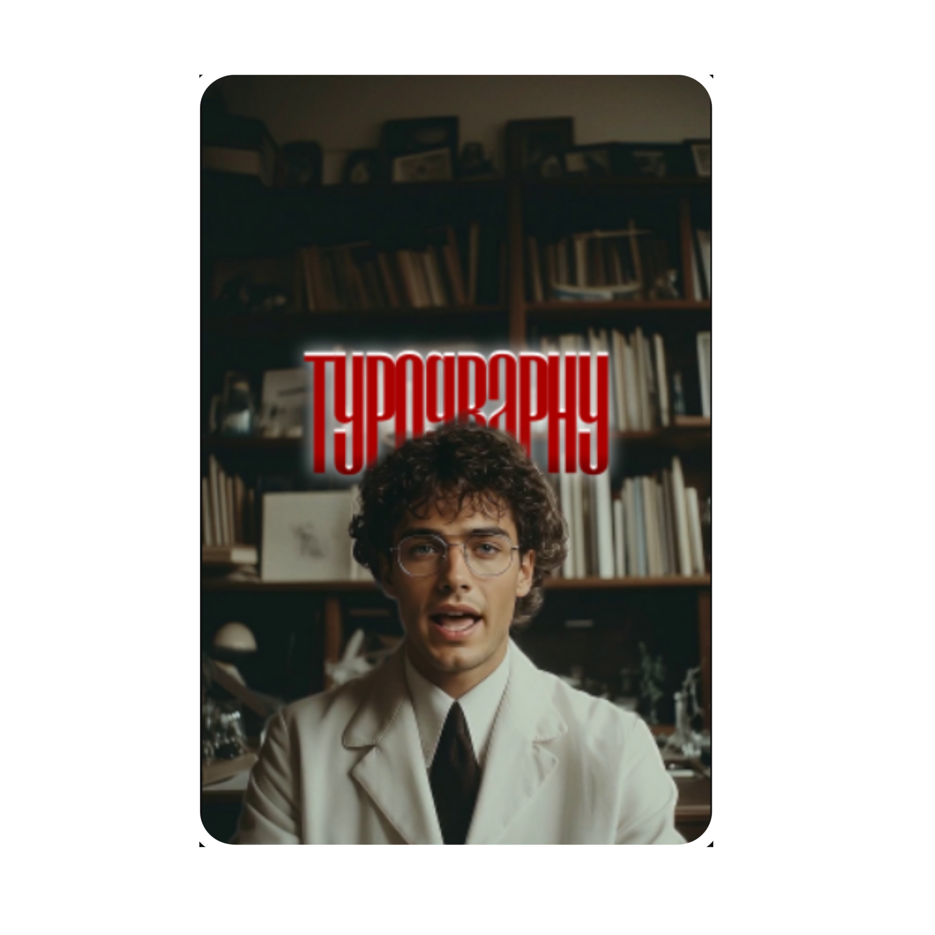 AI Rotoscoping showing typography behind subject